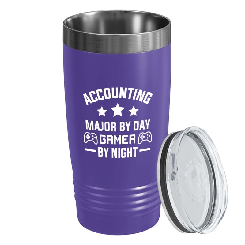 Accounting Major Purple Edition Viking Tumbler 20oz - Accounting Major by - Major College Student affairs Studying University Accounting Major