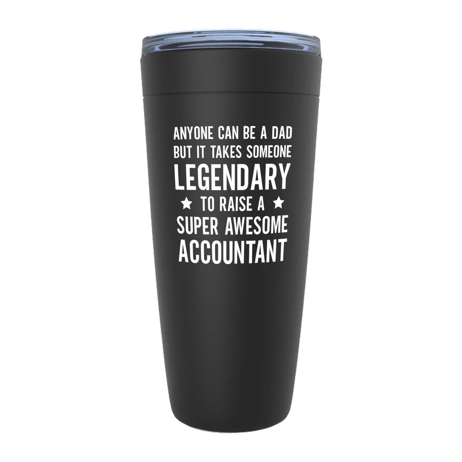 Accountant Black Edition Viking Tumbler 20oz - Dad Raise Accountant - Accounting Spreadsheet Audit Auditor office work cpa engineer tax finance administrative