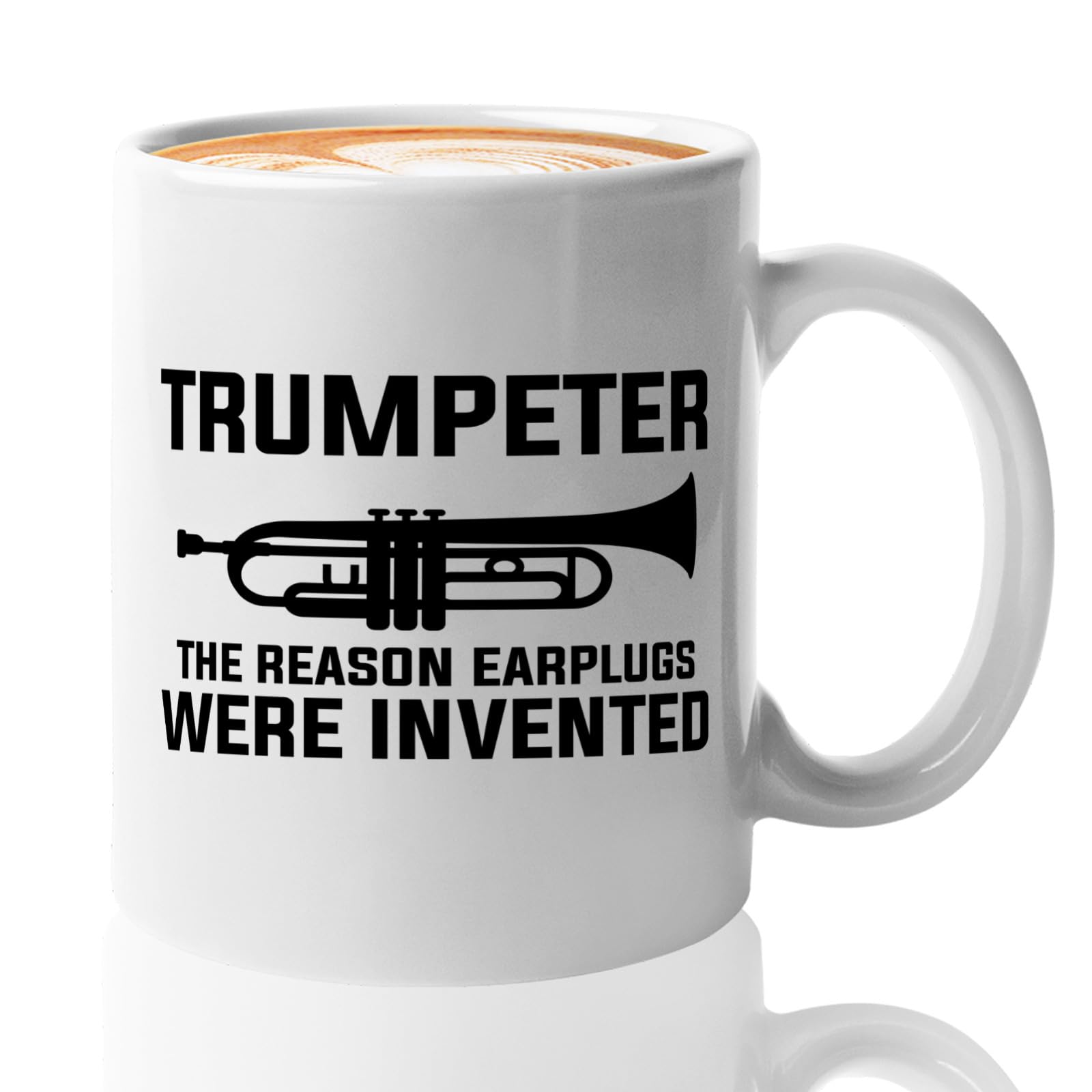 Trumpet Lover Gift Coffee Mug 11oz White -Trumpeter the reason - Funny Trumpet Player Brass Band Trumpeter Music Musician Lover