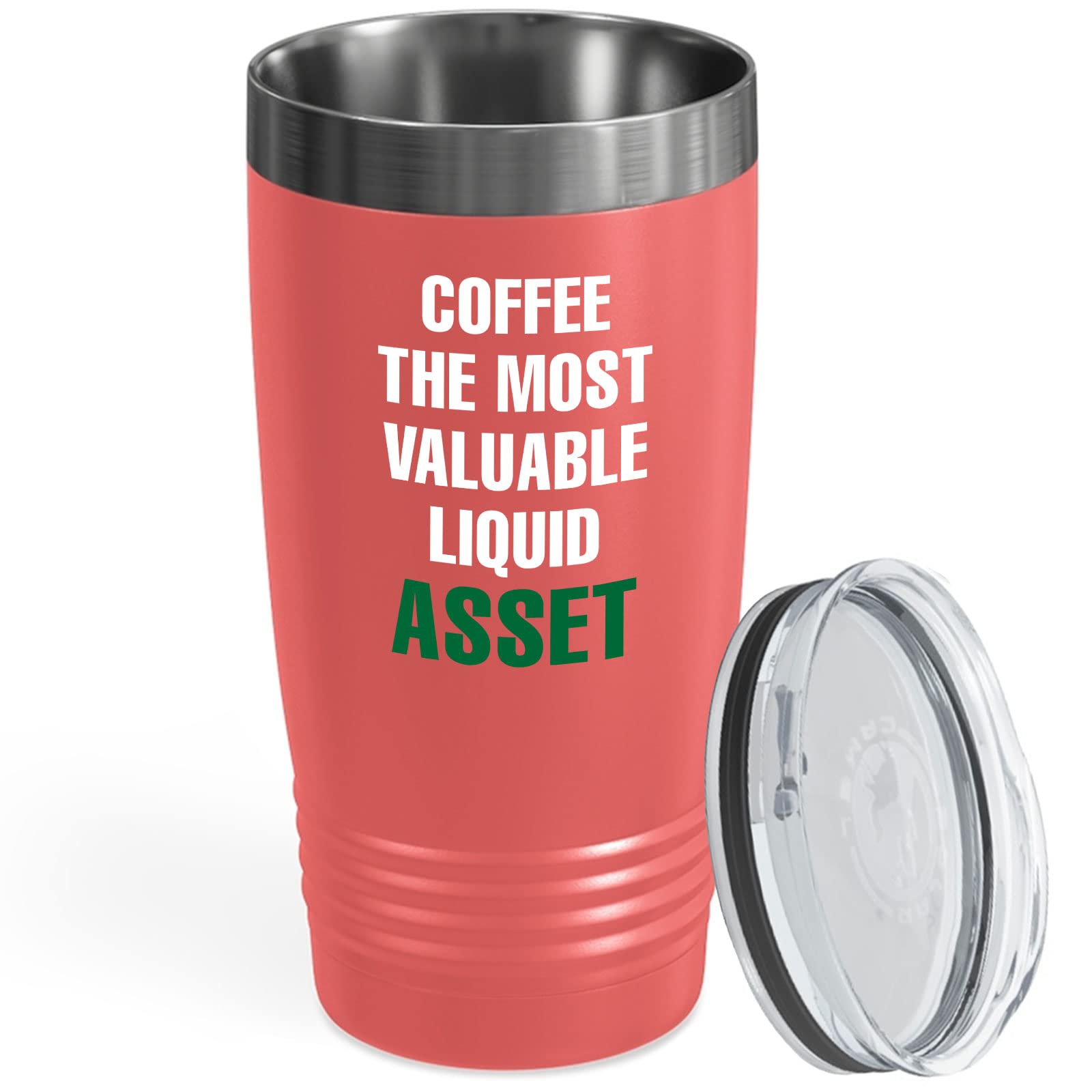 Accountant Coral Viking Tumbler 20oz - Coffee The Most Valuable Liquid - Finance Job Auditor Planner Multitasking Certified Public Accounting